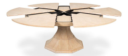 Sarreid Ltd - Giselle Jupe Table,Large,Bleached Oak - 54215-BO veiw 4
