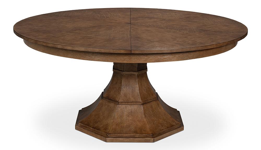 Sarreid Ltd - Giselle Jupe Dining Table, Lg, Lt Mink - 54215-LM veiw 1