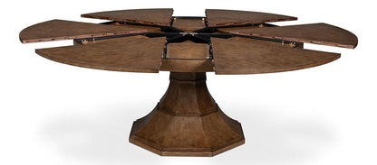 Sarreid Ltd - Giselle Jupe Dining Table, Lg, Lt Mink - 54215-LM veiw 2