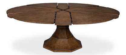 Sarreid Ltd - Giselle Jupe Dining Table, Lg, Lt Mink - 54215-LM veiw 4