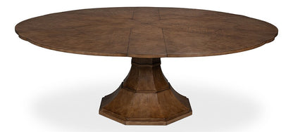 Sarreid Ltd - Giselle Jupe Dining Table, Lg, Lt Mink - 54215-LM veiw 5