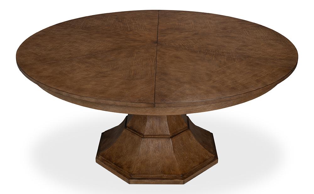 Sarreid Ltd - Giselle Jupe Dining Table, Lg, Lt Mink - 54215-LM veiw 7