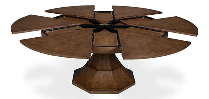 Sarreid Ltd - Giselle Jupe Dining Table, Lg, Lt Mink - 54215-LM veiw 8