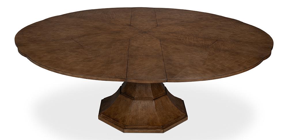 Sarreid Ltd - Giselle Jupe Dining Table, Lg, Lt Mink - 54215-LM veiw 9