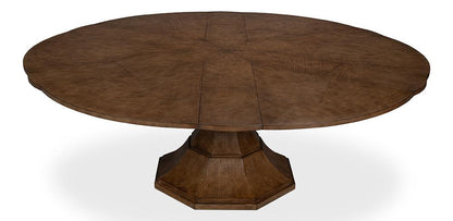 Sarreid Ltd - Giselle Jupe Dining Table, Lg, Lt Mink - 54215-LM veiw 9