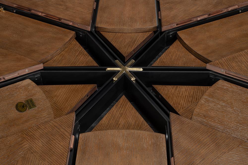 Sarreid Ltd - Giselle Jupe Dining Table, Lg, Lt Mink - 54215-LM veiw 10