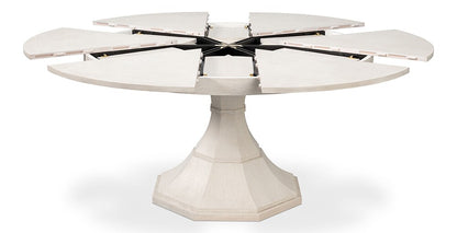 Sarreid Ltd - Giselle Jupe Dining Tbl,Lg,Working White - 54215-WW veiw 2