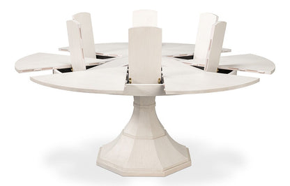 Sarreid Ltd - Giselle Jupe Dining Tbl,Lg,Working White - 54215-WW veiw 3