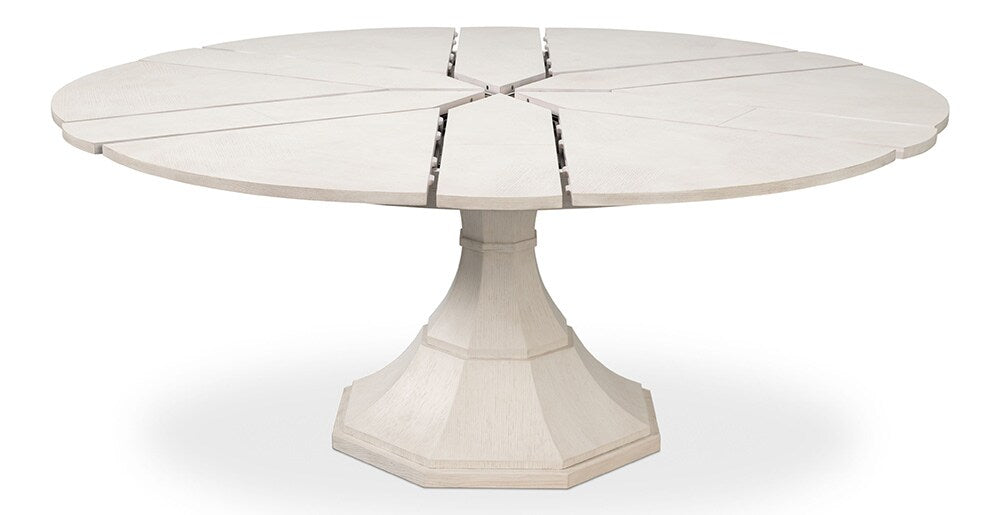 Sarreid Ltd - Giselle Jupe Dining Tbl,Lg,Working White - 54215-WW veiw 4
