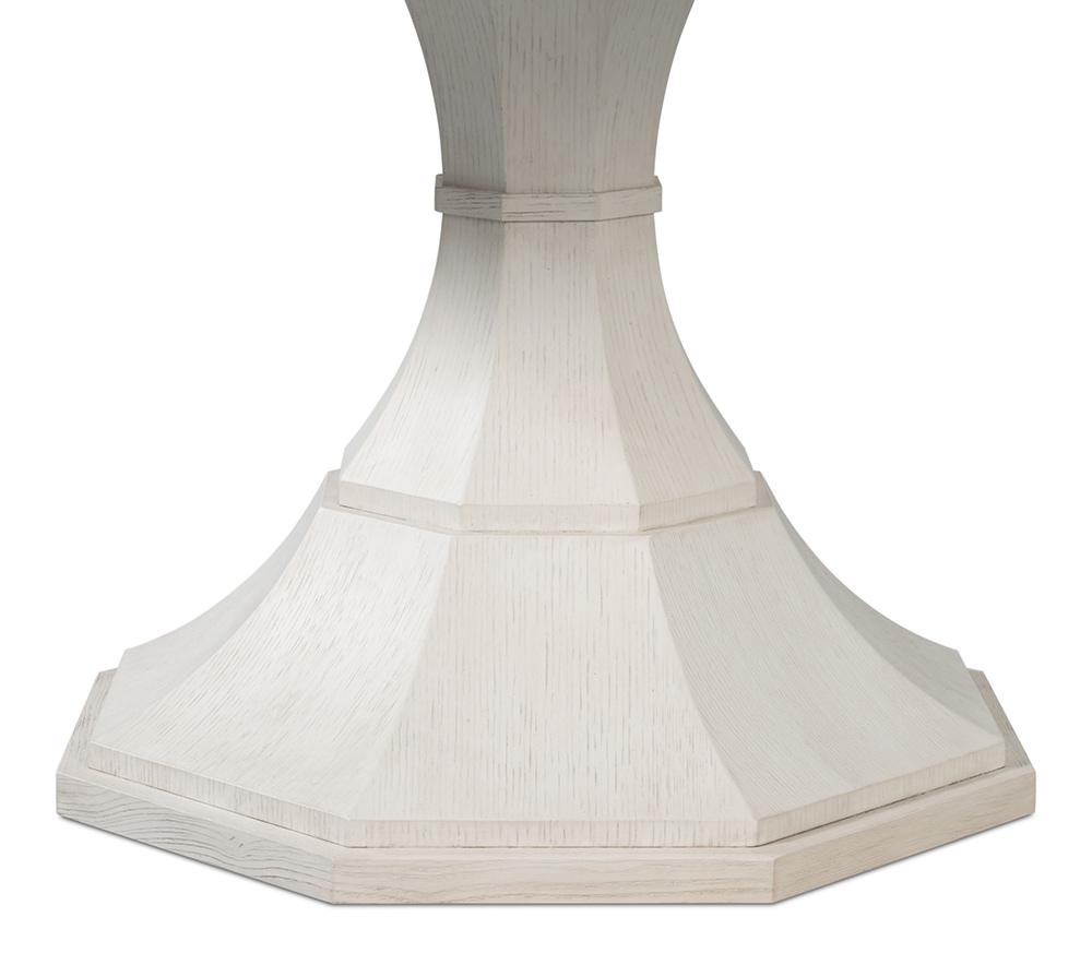 Sarreid Ltd - Giselle Jupe Dining Tbl,Lg,Working White - 54215-WW veiw 11