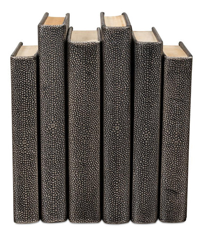 Sarreid Ltd - Shagreen Books, Set Of 12, Antique Grey - 54077-1 veiw 4