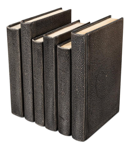 Sarreid Ltd - Shagreen Books, Set Of 12, Antique Grey - 54077-1 veiw 5