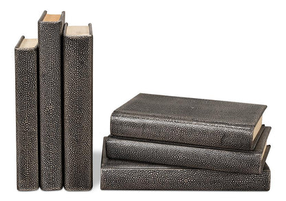 Sarreid Ltd - Shagreen Books, Set Of 12, Antique Grey - 54077-1 veiw 6