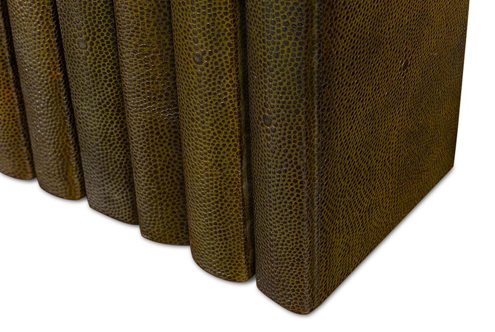 Sarreid Ltd - Shagreen Books, Set Of 12, Leaf - 54077-3 veiw 12