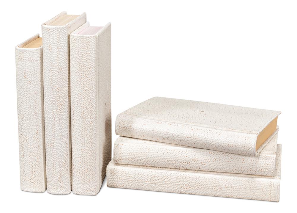 Sarreid Ltd - Shagreen Books, Set Of 12, Osprey White - 54077-4 veiw 6
