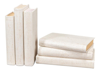 Sarreid Ltd - Shagreen Books, Set Of 12, Osprey White - 54077-4 veiw 6