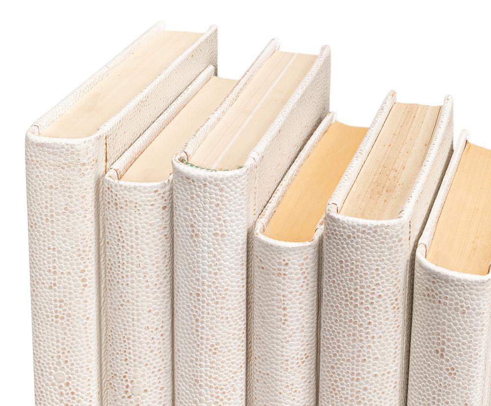 Sarreid Ltd - Shagreen Books, Set Of 12, Osprey White - 54077-4 veiw 8