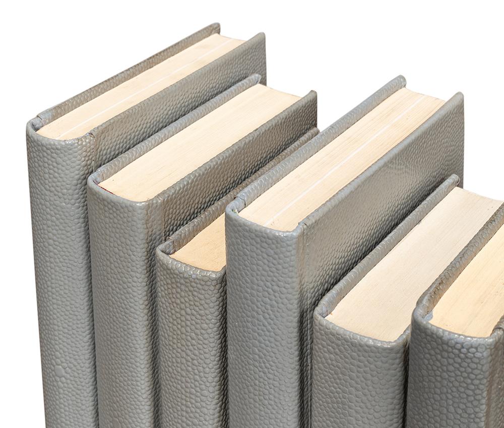 Sarreid Ltd - Shagreen Books, Set Of 12, Storm Grey - 54077-2 veiw 8