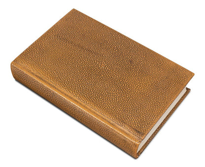 Sarreid Ltd - Shagreen Books, Set Of 12, Tawny Brown - 54077-5 veiw 7