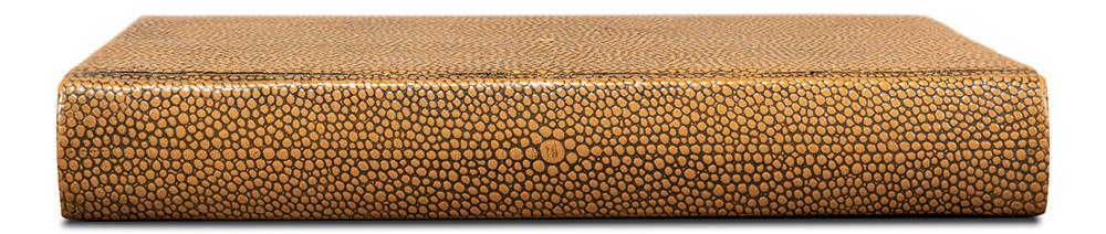 Sarreid Ltd - Shagreen Books, Set Of 12, Tawny Brown - 54077-5 veiw 9