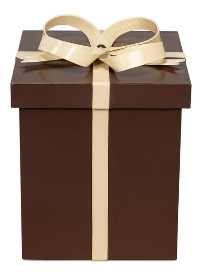 Sarreid Ltd - Ferrell Leather Holiday Boxes,S/3,Choco - 54029 veiw 3