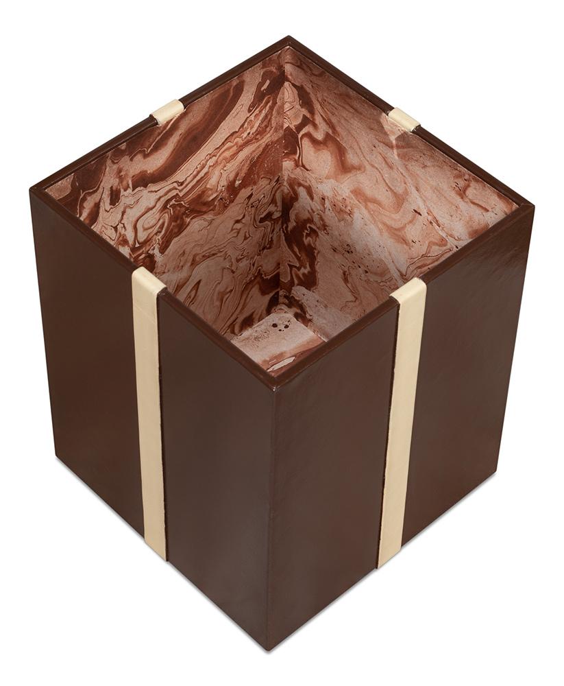 Sarreid Ltd - Ferrell Leather Holiday Boxes,S/3,Choco - 54029 veiw 6