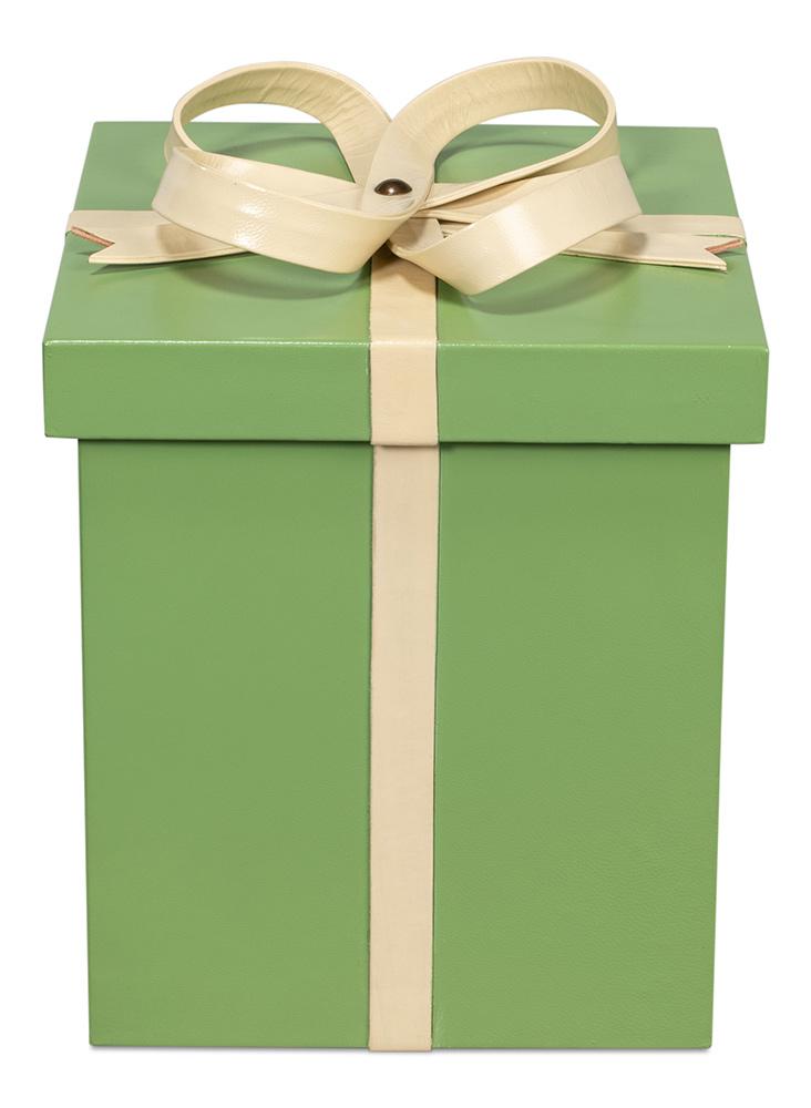 Sarreid Ltd - Ferrell Leather Holiday Boxes,S/3,Green - 54028 veiw 3