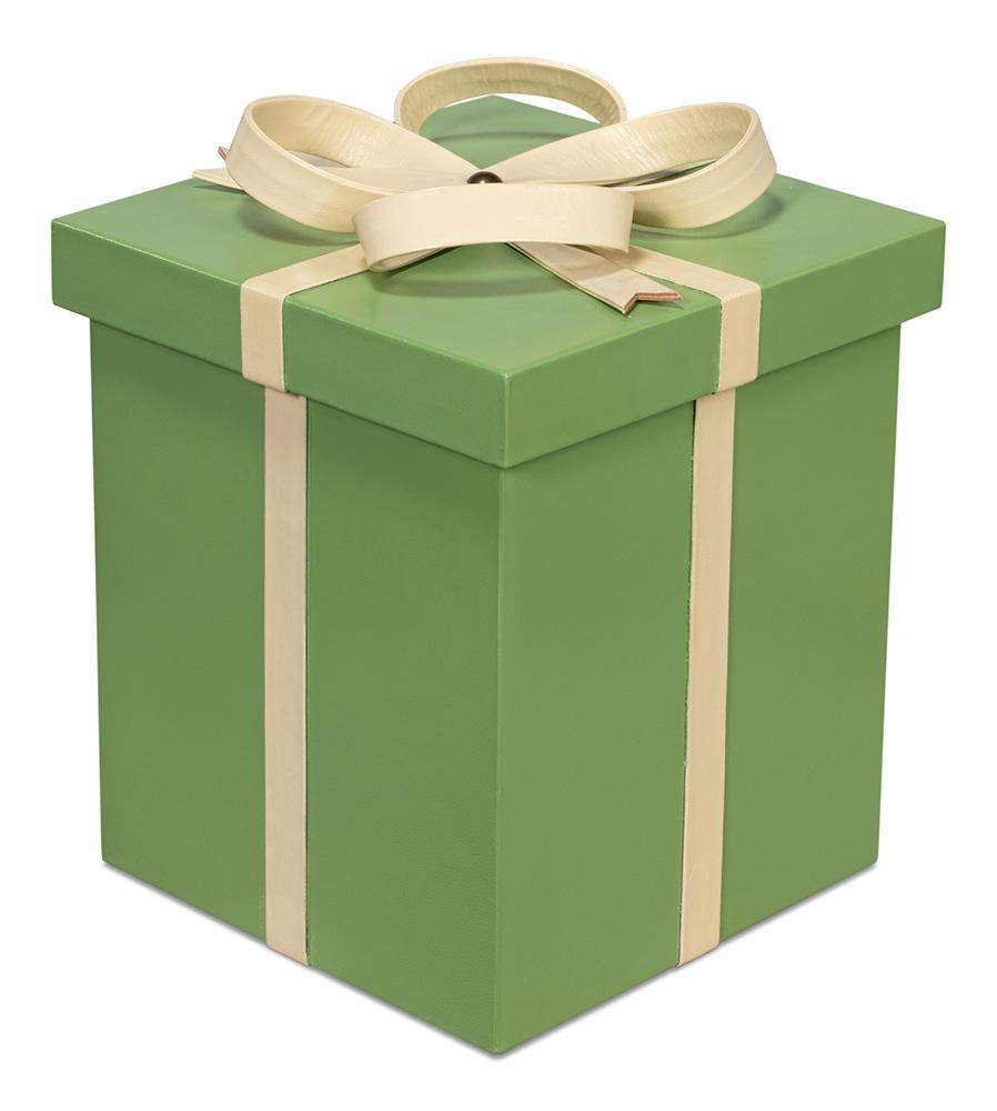 Sarreid Ltd - Ferrell Leather Holiday Boxes,S/3,Green - 54028 veiw 4