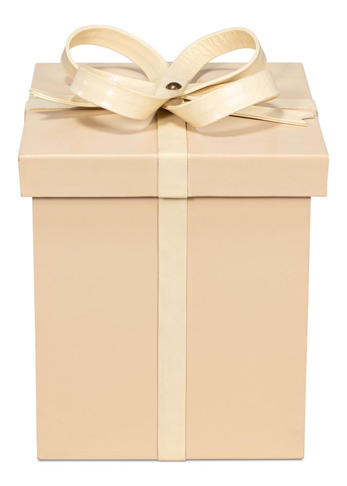 Sarreid Ltd - Ferrell Leather Holiday Boxes,S/3,Taupe - 54026 veiw 3