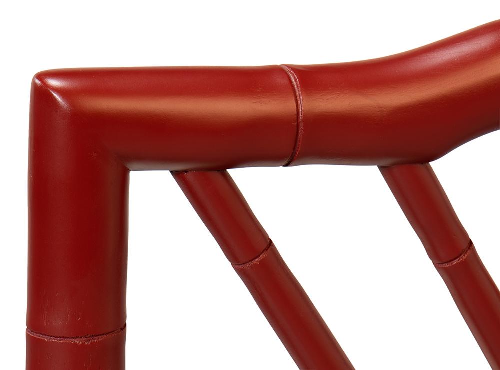 Sarreid Ltd - Brighton Bamboo Side Chair, Red (Set of 2) - 29619 veiw 8