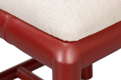 Sarreid Ltd - Brighton Bamboo Side Chair, Red (Set of 2) - 29619 veiw 12