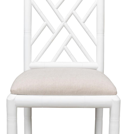 Sarreid Ltd - Brighton Bamboo Side Chair, White (Set of 2) - 53705 veiw 6