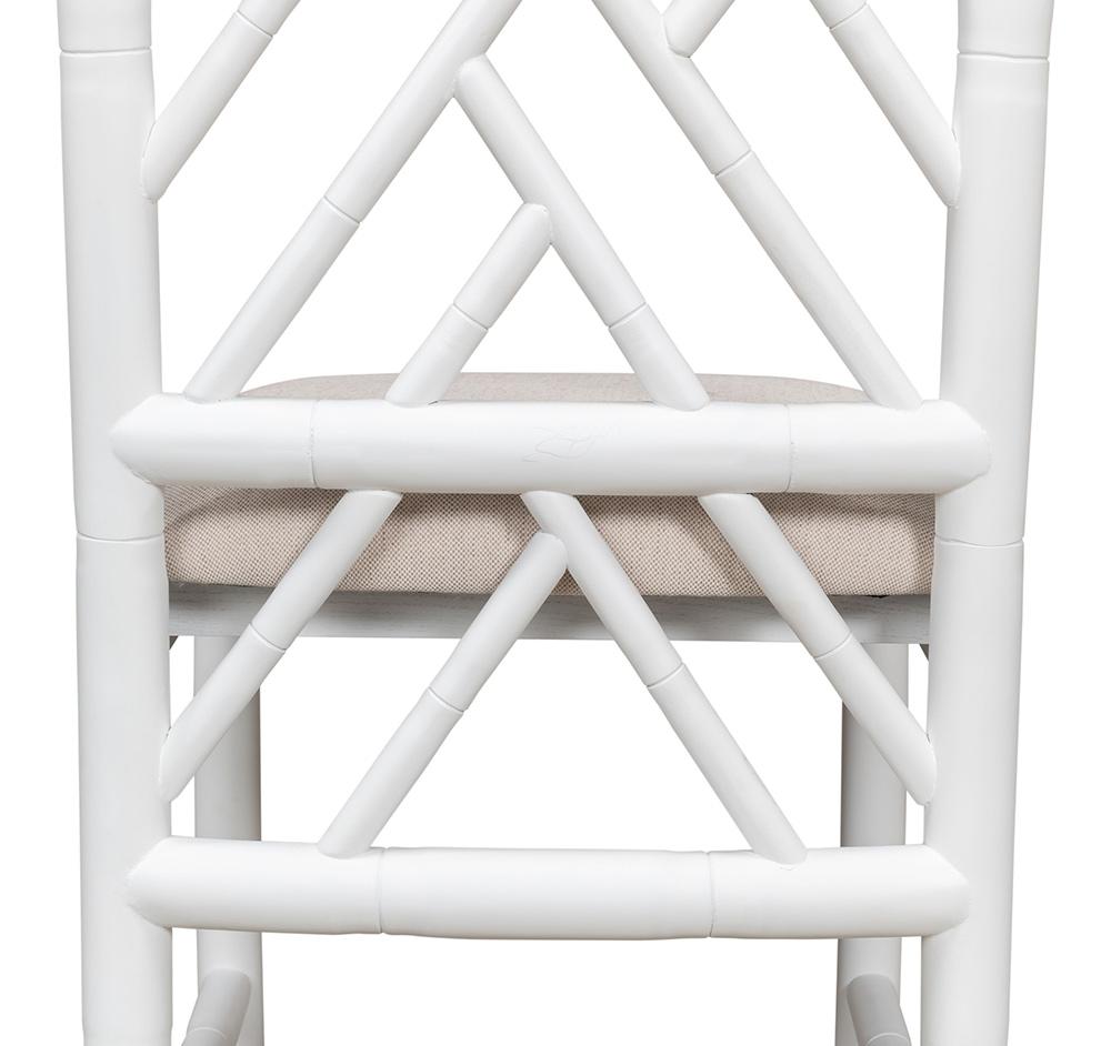 Sarreid Ltd - Brighton Bamboo Side Chair, White (Set of 2) - 53705 veiw 7