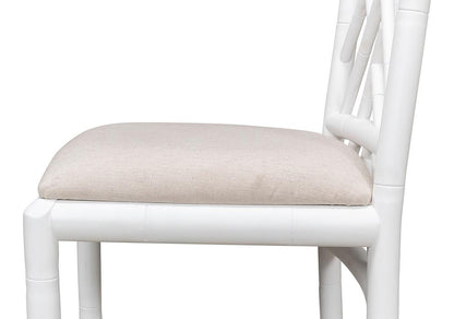Sarreid Ltd - Brighton Bamboo Side Chair, White (Set of 2) - 53705 veiw 10
