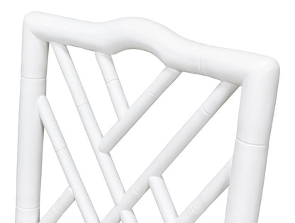 Sarreid Ltd - Brighton Bamboo Side Chair, White (Set of 2) - 53705 veiw 12