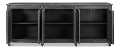 Sarreid Ltd - Marksman Sideboard, Concrete Grey - 40771 veiw 3