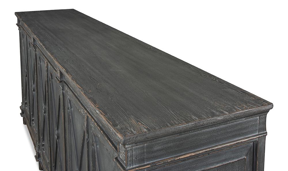 Sarreid Ltd - Marksman Sideboard, Concrete Grey - 40771 veiw 4