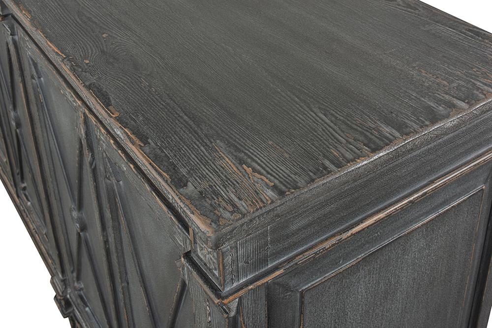 Sarreid Ltd - Marksman Sideboard, Concrete Grey - 40771 veiw 5
