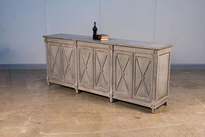 Sarreid Ltd - Marksman Sideboard, Concrete Grey - 40771 veiw 7