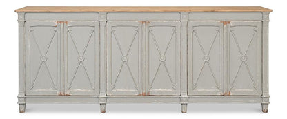 Sarreid Ltd - Marksman Sideboard,Antique Muted Grey - 40426-4 veiw 2