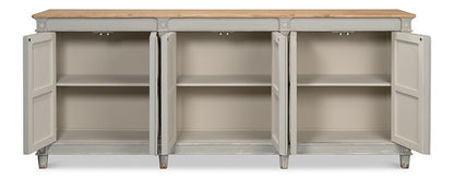 Sarreid Ltd - Marksman Sideboard,Antique Muted Grey - 40426-4 veiw 3