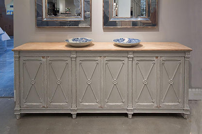 Sarreid Ltd - Marksman Sideboard,Antique Muted Grey - 40426-4 veiw 7