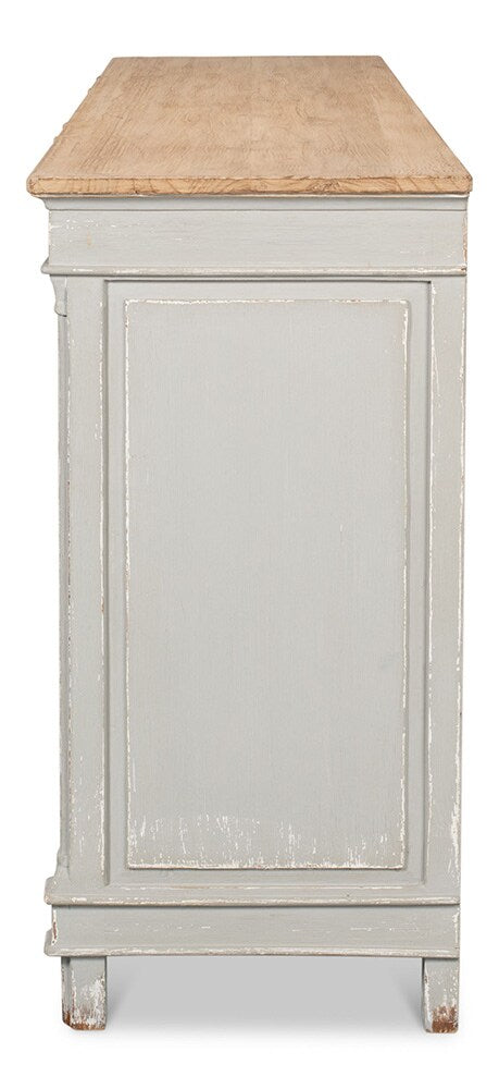 Sarreid Ltd - Marksman Sideboard,Antique Muted Grey - 40426-4 veiw 9