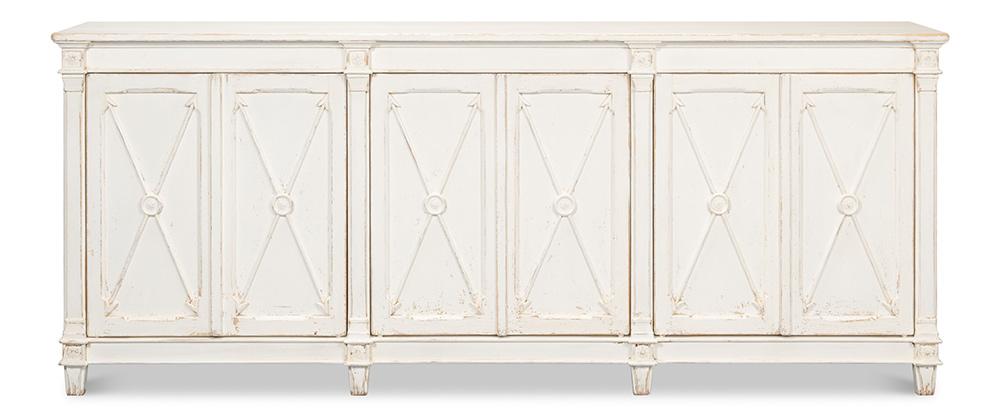 Sarreid Ltd - Marksman Sideboard, Whitewash - 53046 veiw 2