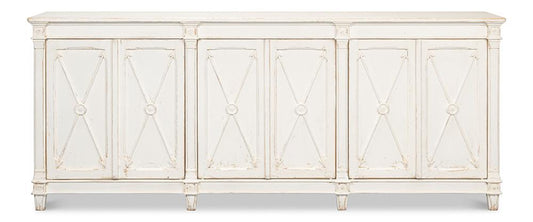 Sarreid Ltd - Marksman Sideboard, Whitewash - 53046 veiw 2