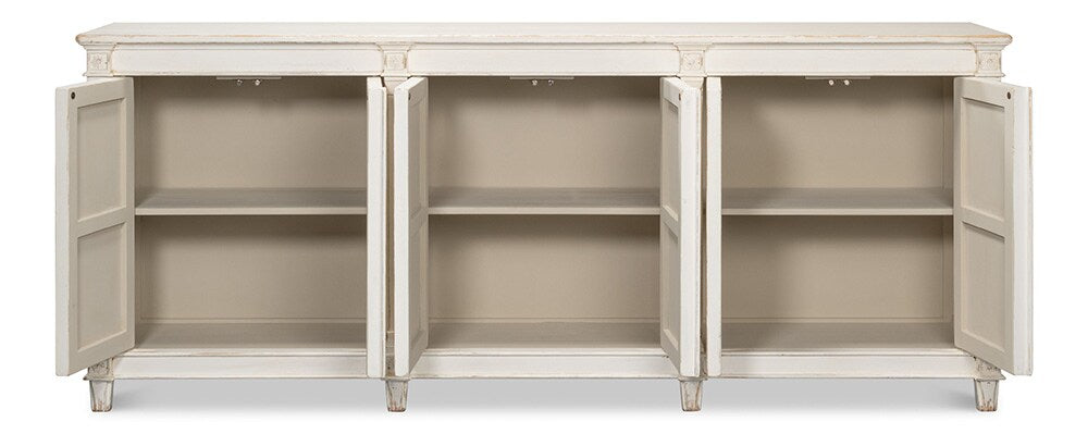 Sarreid Ltd - Marksman Sideboard, Whitewash - 53046 veiw 3