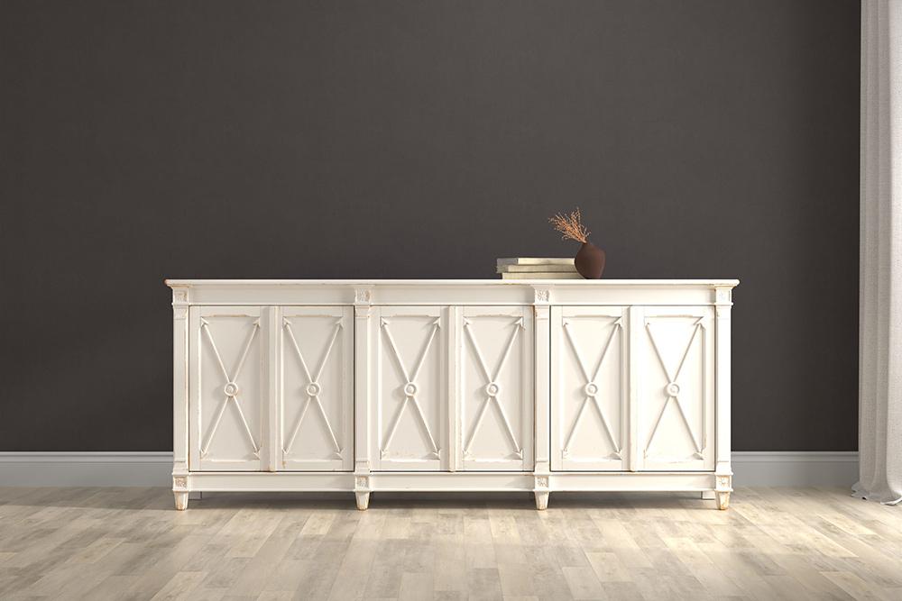Sarreid Ltd - Marksman Sideboard, Whitewash - 53046 veiw 7