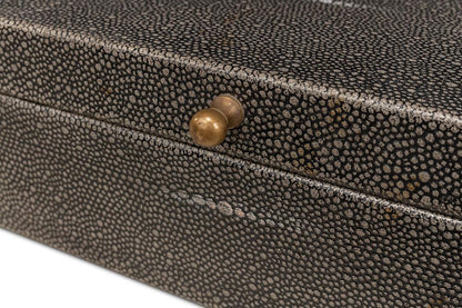 Sarreid Ltd - Gatsburg, Shagreen Box, Ant.Grey S/2 - 54078-1 veiw 5