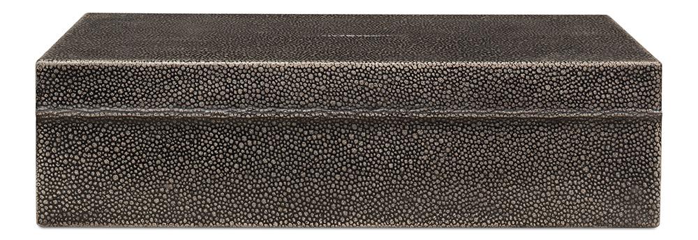 Sarreid Ltd - Gatsburg, Shagreen Box, Ant.Grey S/2 - 54078-1 veiw 6