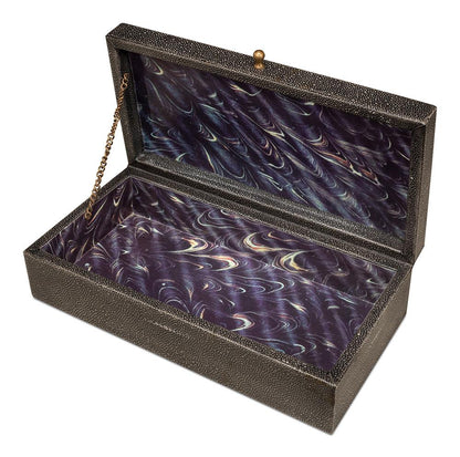 Sarreid Ltd - Gatsburg, Shagreen Box, Ant.Grey S/2 - 54078-1 veiw 9